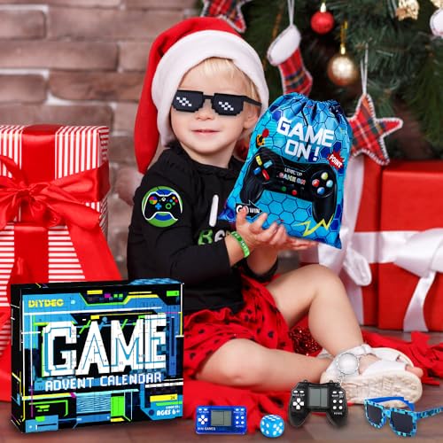 Video Game Advent Calendar - 24 Day Christmas Countdown Toy Set for Kids