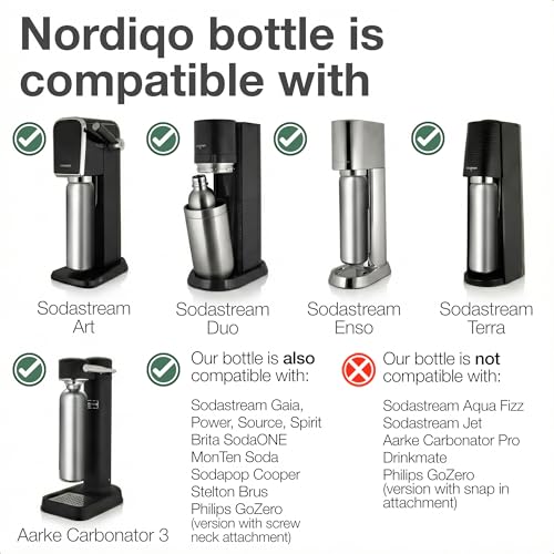 33 oz Stainless Steel Carbonator Bottle - Plastic-Free Reusable Carafe