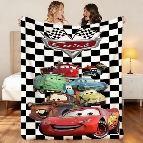 Cartoon Flannel Throw Blanket for Kids - Super Soft Warm 55x40 Inch