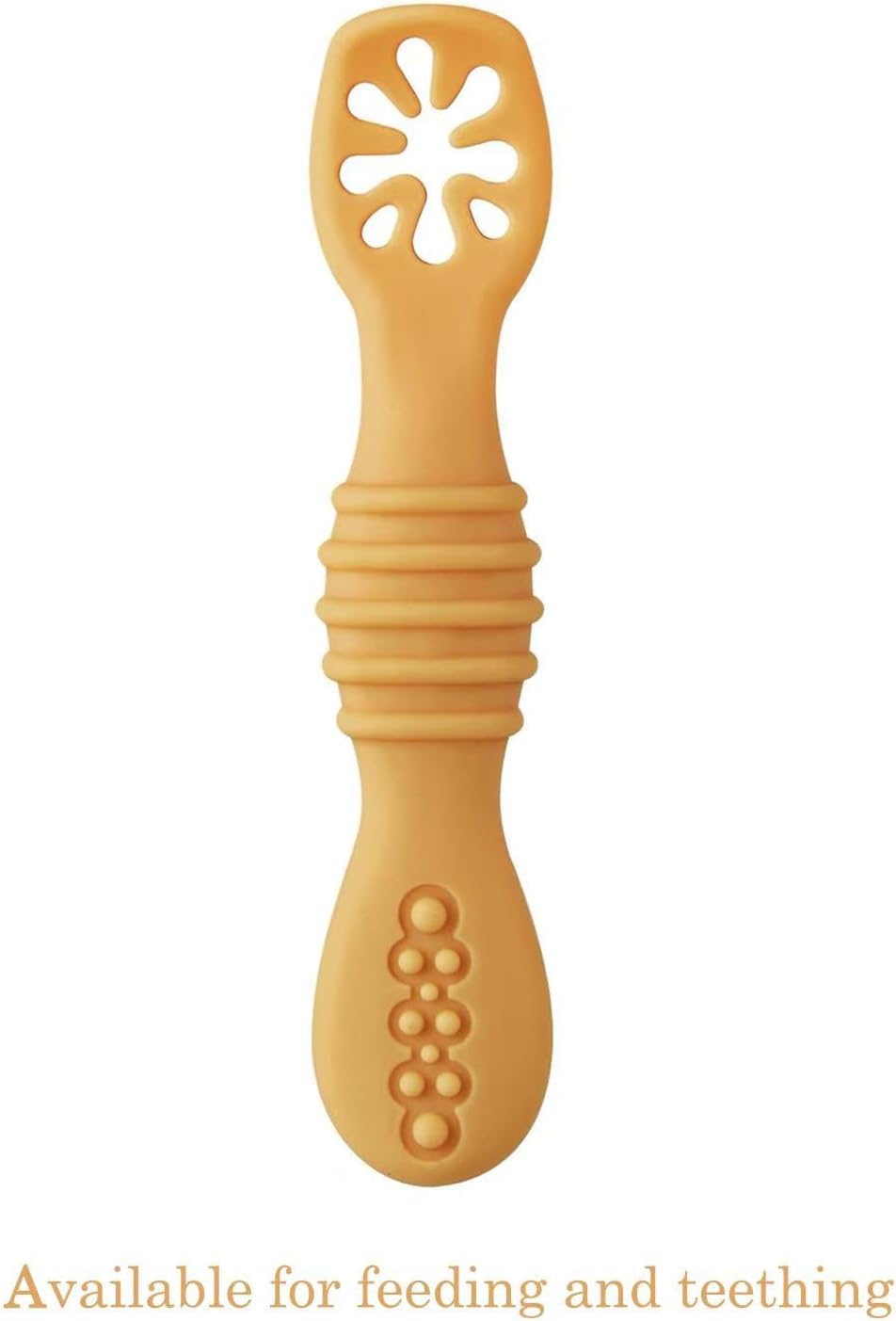 PandaEar Baby Spoons - 7 Pack Soft Silicone Self-Feeding Utensils for Toddlers | BPA-Free, Easy-Grip Handle