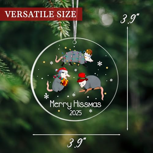 CENTOLEO Oppossum Fox Christmas Ornament - Woodlands Suncatcher Fox Gift