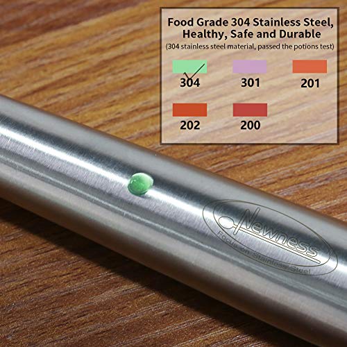 13.7-Inch 304 Stainless Steel Soup Ladle with Ergonomic Vacuum Handle