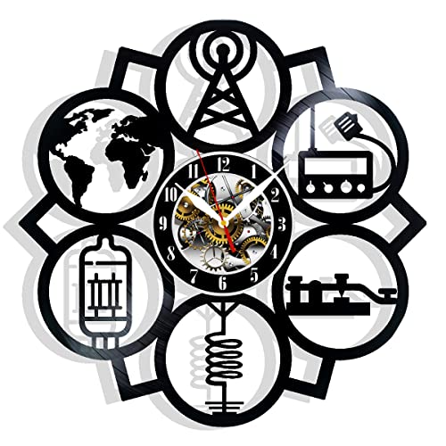 Vinyl Record Wall Clock 12” LP Decor Gift for Home & Room Decor