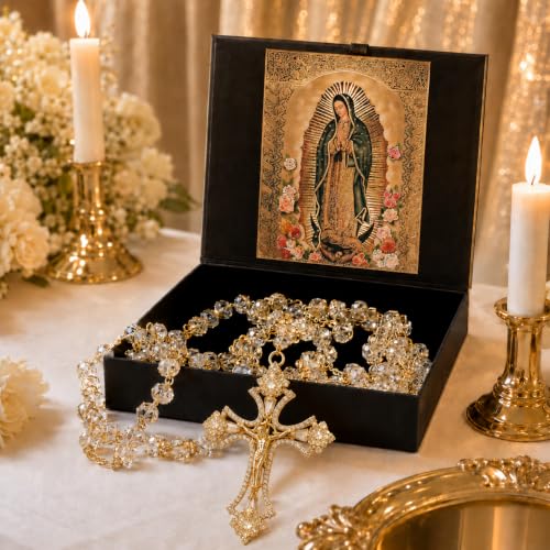 14K Gold Plated Catholic Wedding Lasso with Gift Box - Lazo Para Boda