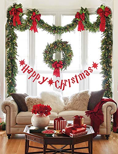 Happy Christmas Banner - Christmas Decoration, Indoor & Outdoor Holiday Sign