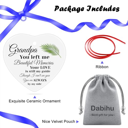 Memorial Grandpa Christmas Ornament | Sympathy Gift for Loss of Grandfather