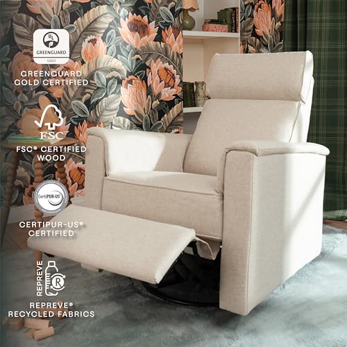 Power Recliner Glider with Adjustable Headrest and USB Charging Port