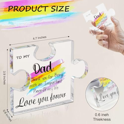 Personalized Gifts for Birthday Christmas - Engraved Acrylic Puzzle