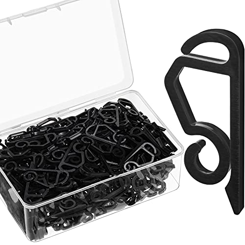 200-Piece Outdoor Christmas Light Clips, Weatherproof Gutter Hooks for Strings