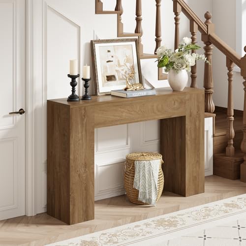 43-Inch Wood Console Table, Modern Farmhouse Entryway & Sofa Table