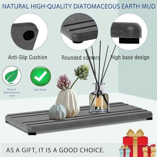 3-Piece Fast Drying Stone Tray Set for Sink and Countertop