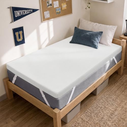 Czpalo 3 Inch Twin XL Cooling Gel Memory Foam Mattress Topper with Cover