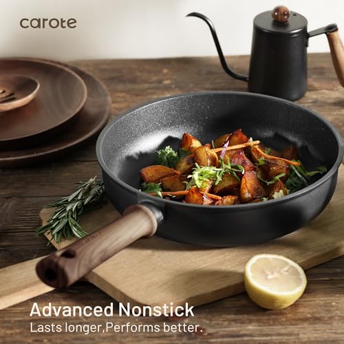 16-Piece Nonstick Cookware Set - Titanium Reinforced Pots and Pans