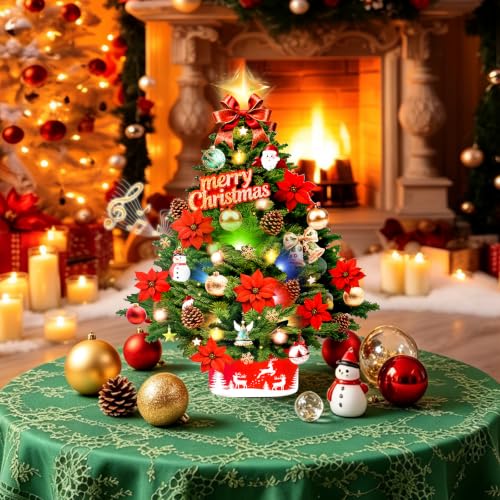 Christmas Tree Pop-Up Card with Lights & Music - Holiday Greeting Card