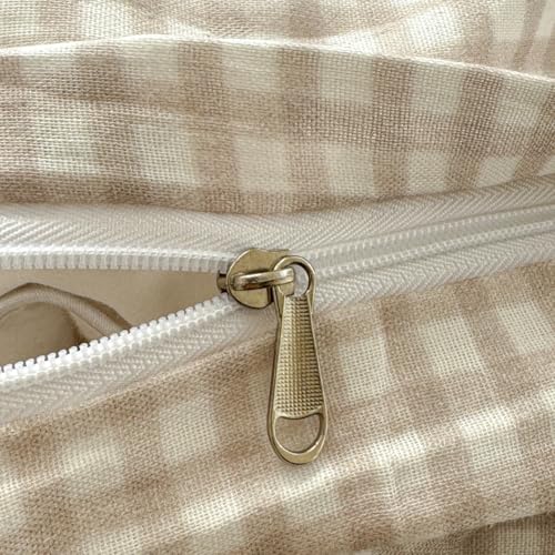Heart Print Duvet Cover Set, 100% Cotton Full/Queen Bedding with Pillow Shams