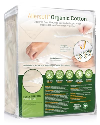 Organic Cotton Allergy Comforter Protector & Duvet Cover