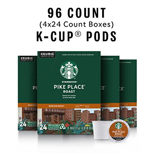 Starbucks Pike Place Roast Medium Roast K-Cup Coffee Pods 96 Count