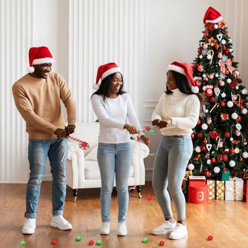Christmas Spoons and Bouncy Balls Relay Race Set for Kids and Parties