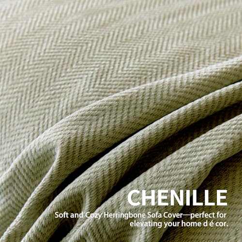 Chenille Couch Cover for Dogs, Washable Loveseat Protector, 71"x134"