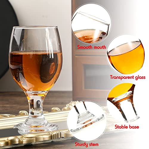 30-Piece Crystal Water Goblet Set, 13.5 oz Stemmed Drinking Glasses