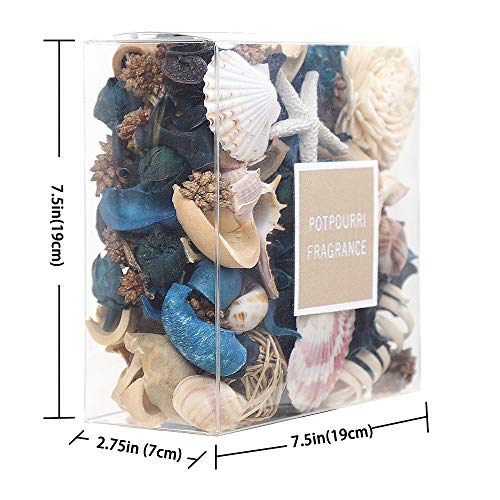 Ocean Scented Seashell Potpourri with Fragrance Oil - Coastal Vase Filler