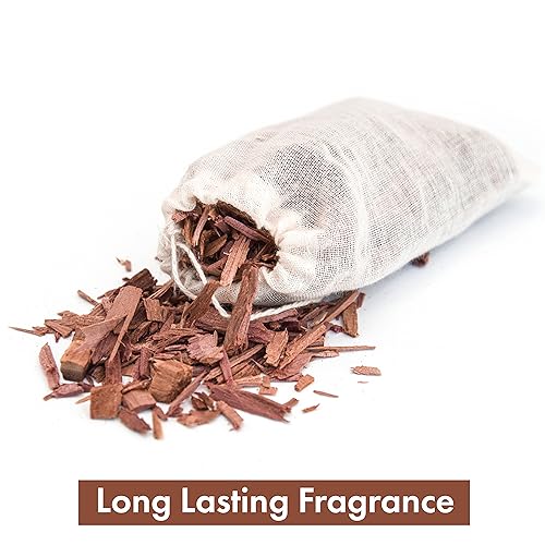 24-Pack Red Cedar Wood Chips Sachets for Closets and Drawers