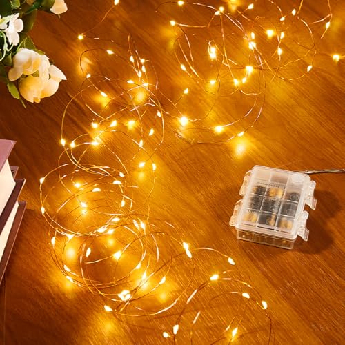 Ariceleo 4 Pack Outdoor String Lights 65.6 Ft Warm White LED with Remote & Timer, Waterproof Fairy Lights for Patio, Wedding, Party