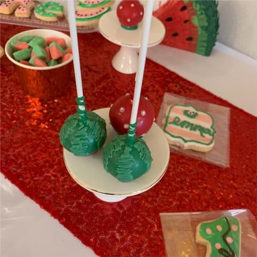 JYFLZQ Red Sequin Table Runner 12x72 inches - 5 Pack