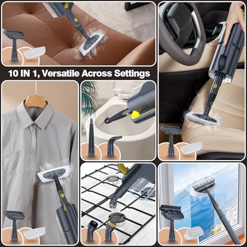 ScrubWiz 10-in-1 Steam Mop & Handheld Multi-Surface Steam Cleaner