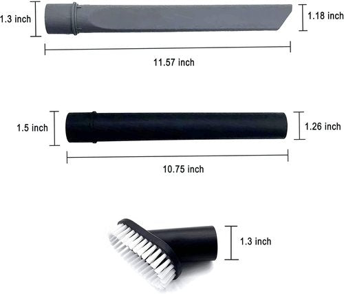 Bvhonwe Vacuum Attachments Kit - Crevice Tool, Wand & Dust Brush for Bissell Cleanview | Compatible with 2252, 2489, 2486, 2254 Models