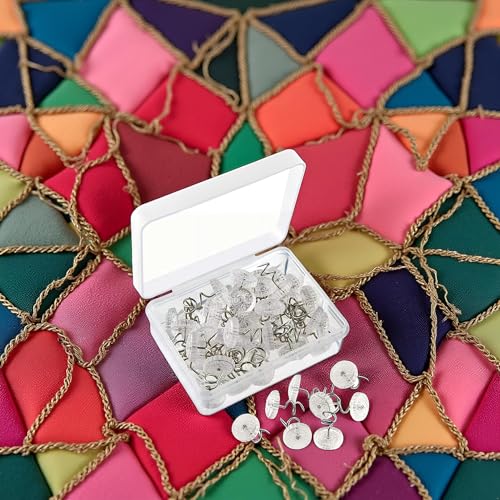 Clear Twist Pins for Bedskirts and Slipcovers - 0.5 Inch Upholstery Tacks