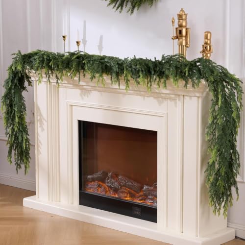 6FT Real Touch Norfolk Pine Garland Christmas Decor - 1Pcs 6FT Norfolk Pine Garland (CYSKXYI)
