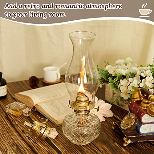 #2 Brass Oil Lamp Burner Replacement with Wick for Kerosene Lanterns