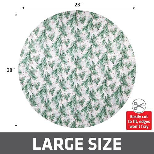Christmas Tree Stand Mat 28 Inch - Absorbent Waterproof Floor Protector