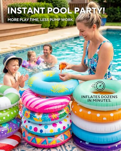 Portable Mini Air Pump for Pool Floats & Air Mattresses