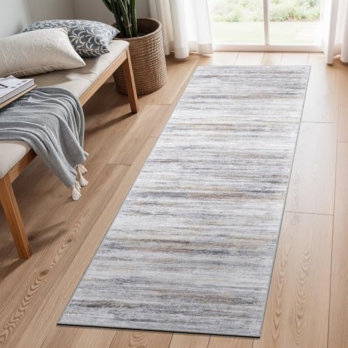 Washable Kitchen Runner Rug, Non-Slip Soft Low-Pile Carpet 2x6