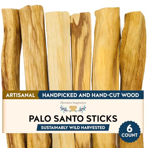 Palo Santo Incense Sticks for Spiritual Cleansing & Meditation - 6 Pack