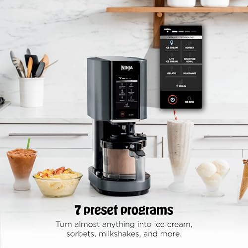 7-in-1 Ice Cream & Gelato Maker for Sorbet, Milkshakes & Frozen Treats