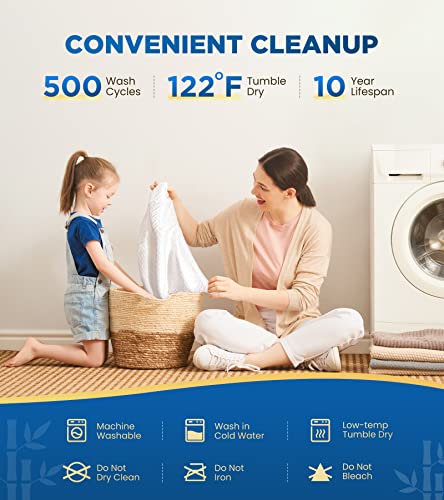 100% Waterproof King Mattress Protector - Hypoallergenic & Breathable