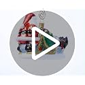 Old World Christmas Santa's Dog Sled Glass Ornament 5.5 Inches Christmas Tree Decor