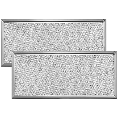 2-Pack Microwave Grease Filter - 13 x 6 Inch Range Hood Vent Mesh