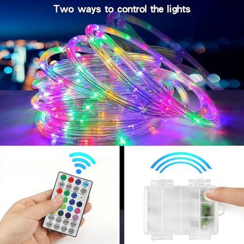 10ft Multicolor LED Stroller Light for Night Walking, Waterproof RGB Rope