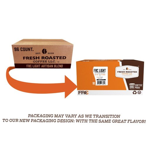 Fresh Roasted Coffee, USDA Organic Variety Pack | 96 Pods for K Cup Brewers