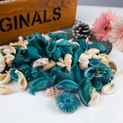 Sea Shell Potpourri Bag, Ocean Breeze Scented Dried Flower Vase Filler