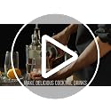 Wukuna Silver Cocktail Shaker Set Bartender Kit with Bamboo Stand, 12-Piece Bar Tools