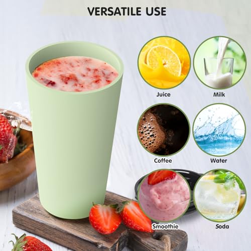 Greentainer 4 Pack Dark Travel Coffee Mugs 20 oz Spill-Proof Reusable Tumblers