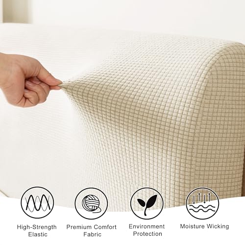 Stretch Bed Headboard Cover - Soft Jacquard Protector for Queen Size