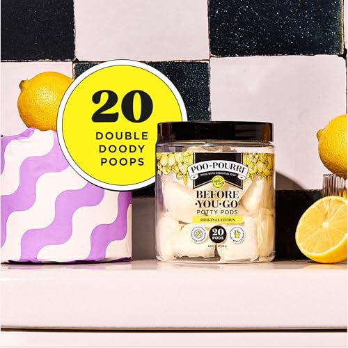2-in-1 Plant-Based Toilet Odor Remover & Cleaner Pods - Citrus (20 Ct)