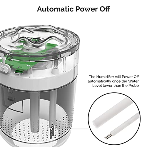 Portable Mini Humidifier 500ml USB Cool Mist for Bedroom Office