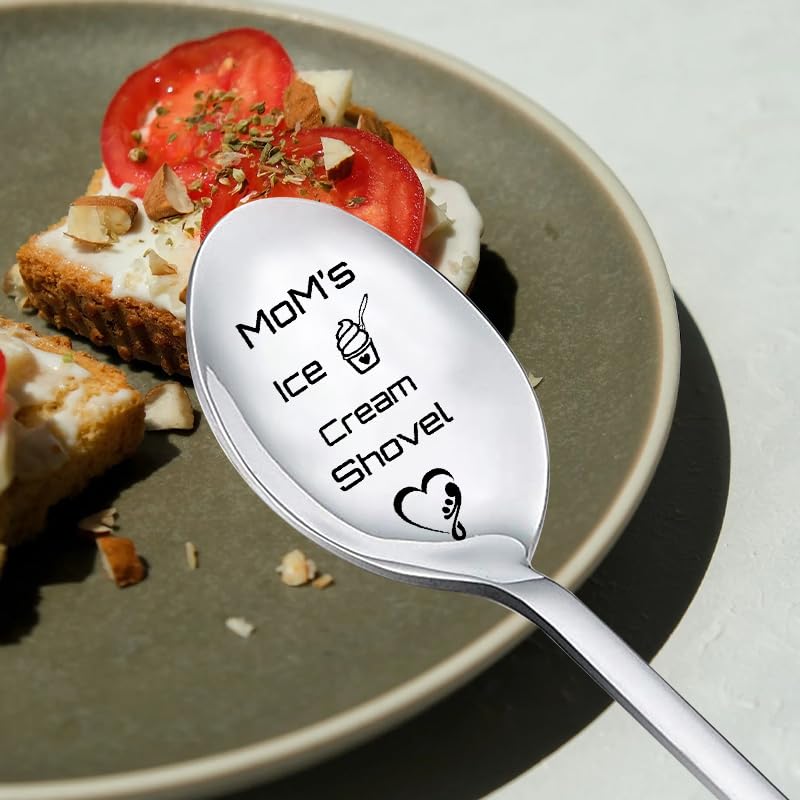 Mom's Ice Cream Shovel Spoon - Funny Gift for Mother Birthday Christmas